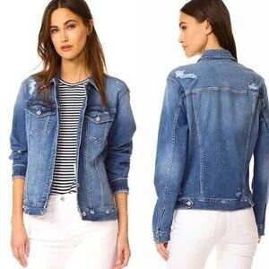 JOES JEANS CAMERAN Distressed Denim Jacket size XS